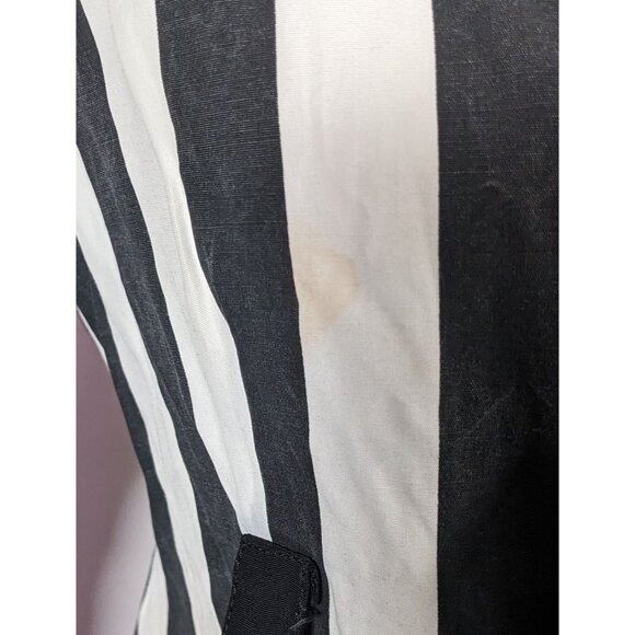 Vintage Workables by Francine Browner Black And White Striped Blazer - Picture 9 of 11